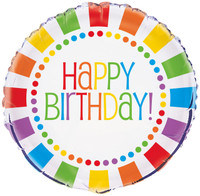 Rainbow Birthday Party Foil Balloon