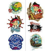 Disney Jake and the Never Land Pirates Tattoo Sheets