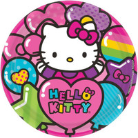 Hello Kitty Rainbow Dinner Plates (8)