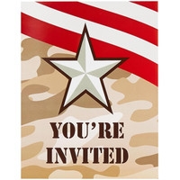 Camo Army Soldier Invitations