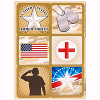 Camo Army Soldier Sticker Sheets