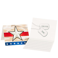 Camo Army Soldier Thank You Notes
