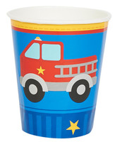 Little Fireman 9 oz. Paper Cups (8)