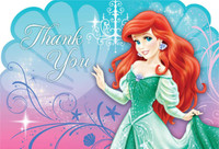 Disney The Little Mermaid Sparkle Thank You Notes