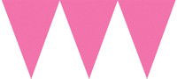 Pink Paper Pennant Banner