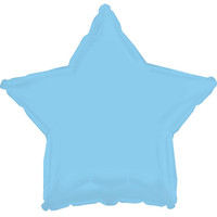 Opalescent Light Blue Star Foil Balloon