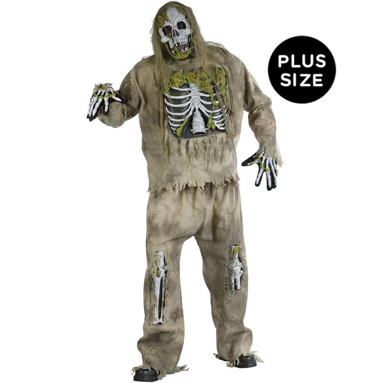 præsentation Ritual tragedie Skeleton Zombie Adult Plus Costume
