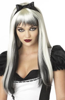 Enchanted Tresses (Black / White) Adult Wig