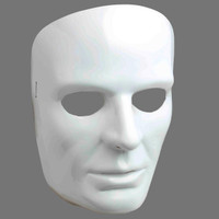 White Face Adult Mask