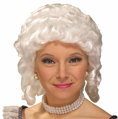 Women's Colonial Adult Wig (White) - ThePartyWorks