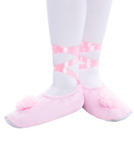 Pink Lace Up Child Ballet Shoes
