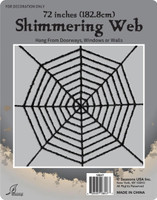 Black Shimmering Web 40'