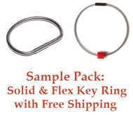 Sample Pack: Cobra Solid Tamperproof Key Ring 1.5" & Cobra Flex Ring 1.5"
