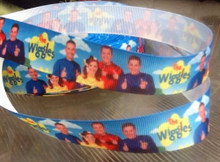 1 Metre THE WIGGLES Grossgrain 25mm Ribbon