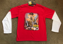 New Boys Ben 10 Red Long Sleeve Top - Size 10