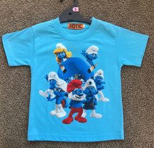 New Smurfs Blue Boys/Girls T-Shirt - Size 3/4