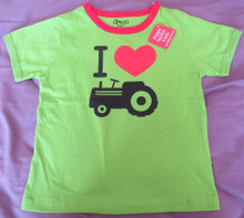 NEW Boys Green Deezo Summer Tractor T-shirt - Size 7