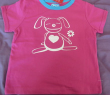 NEW Girls Pink Deezo Puppy T-shirt - Size 0
