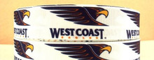 1 Metre AFL EAGLES FOOTBALL Grossgrain 22mm Ribbon - FREE POST