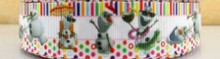 1 Metre FROZEN OLAF SUMMER Grossgrain 25mm Ribbon - FREE POST