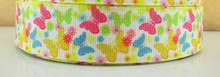1 Metre BUTTERFLIES Grossgrain 25mm Ribbon - FREE POST