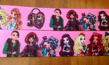 1 Metre EVER AFTER HIGH Grossgrain 22mm Ribbon - FREE POST