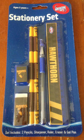 NEW AFL Hawthorn Hawks 6 Piece Stationary Set - Great Gift