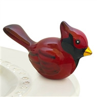 Nora Fleming Winter Songbird, Red Cardinal Mini