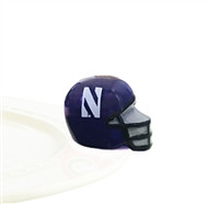 Nora Fleming Northwestern Helmet Mini