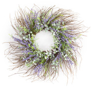 Purple Floral Wreath  30.5" D