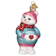 Old World Expectant Snow Lady Ornament