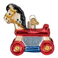 Old World Rolling Horse Toy Ornament