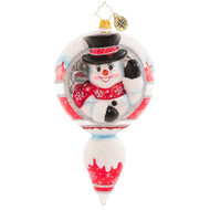 Radko A Frosty Hello Ornament
