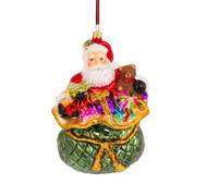 Huras Family Santa In The Bag Ornament