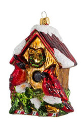 Huras Family Holly Perch Birdhouse Ornament