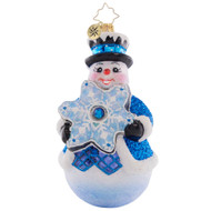 Radko Flakey Frosty Ornament