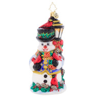 Radko Feathered Friends Snowman Ornament