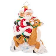 Radko A Reindeer Built For Two Ornament