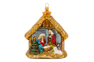 Huras Family Holy Family In Manger Ornament