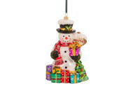Huras Family Snowman Needs a Lift Ornament
