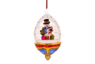 Huras Family Snowman in Igloo Dome Ornament