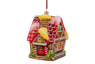 Huras Family Gingerbread House with Wreath Ornament