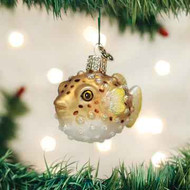 Old World Pufferfish Ornament  Arriving Late Summer