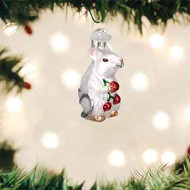 Old World White Mouse Ornament  Arriving Late Summer