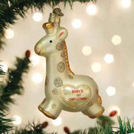 Old World Baby's First Christmas Giraffe Ornament  Arriving Late Summer