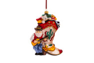 Huras Family Cowboy Boot Santa Ornament  Available for Pre-Order