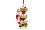 Huras Family Santa by the Road Signs Ornament   Available for Pre-Order