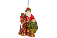 Huras Family Holly Berry Santa Ornament   Available for Pre-Order