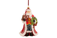 Huras Family Joy to the World Santa Ornament  Available for Pre-Order