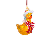 Huras Family Adorable Duckling with Polka Dot Bow Ornament  Available for Pre-Order